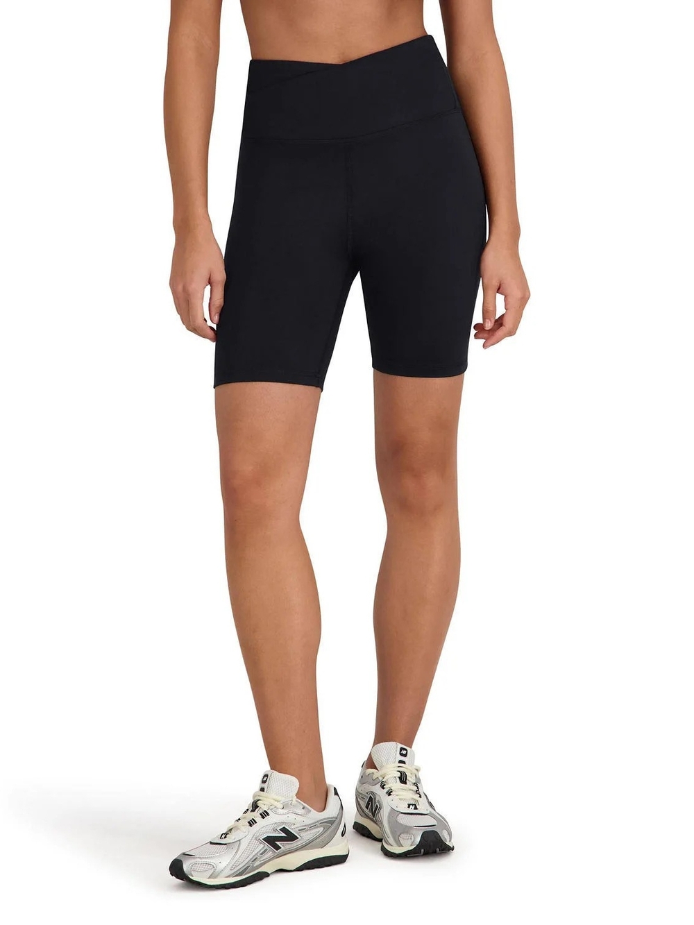 New Outdoor Voices Black Cloudknit High-Waist Bike Shorts